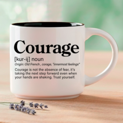Courage is not the absence of fear, it's taking the next step forward even when your hands are shaking. Trust yourself. Coffee & Words