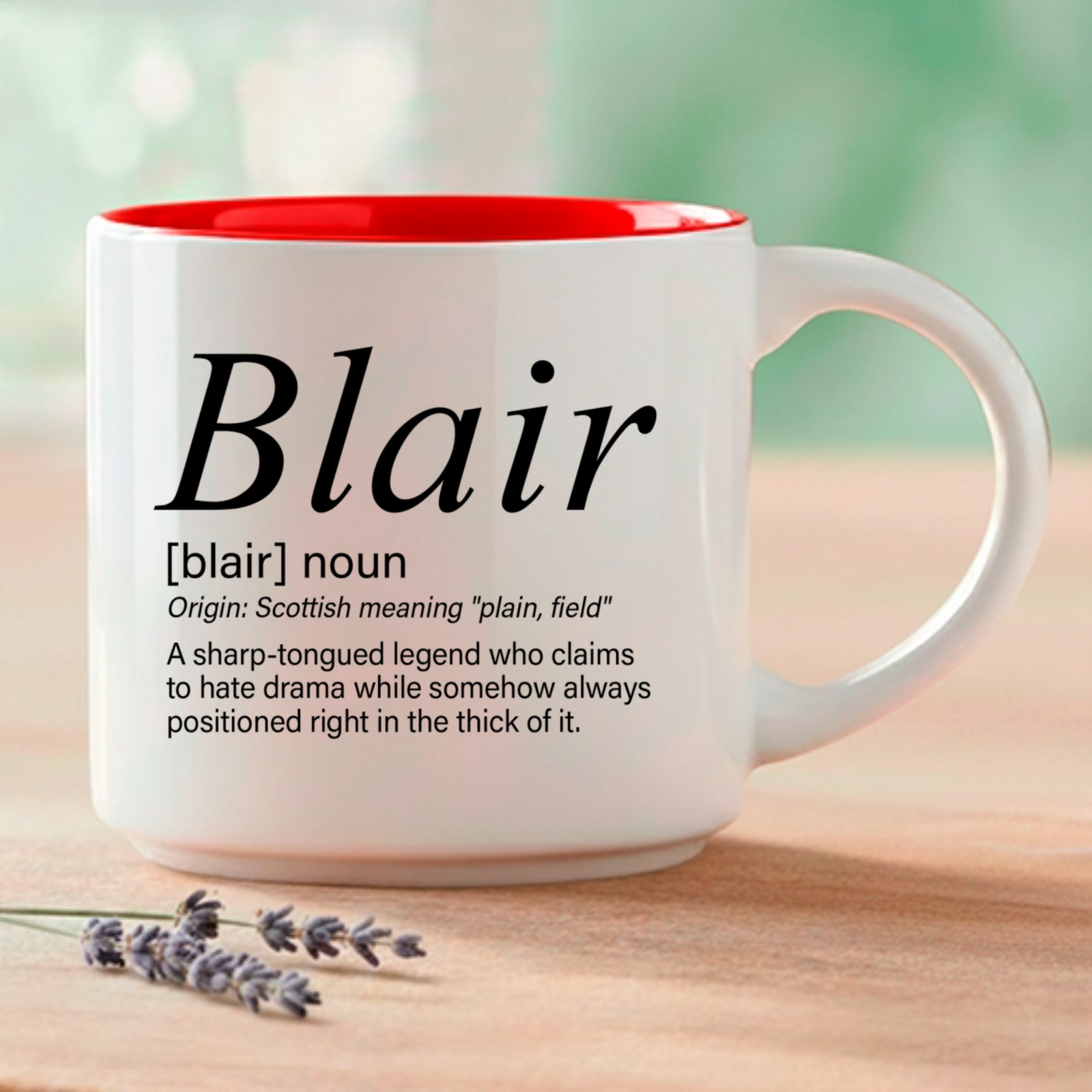A name that means "plain, field" — because Blair creates space wherever she goes and always knows exactly where to stand.