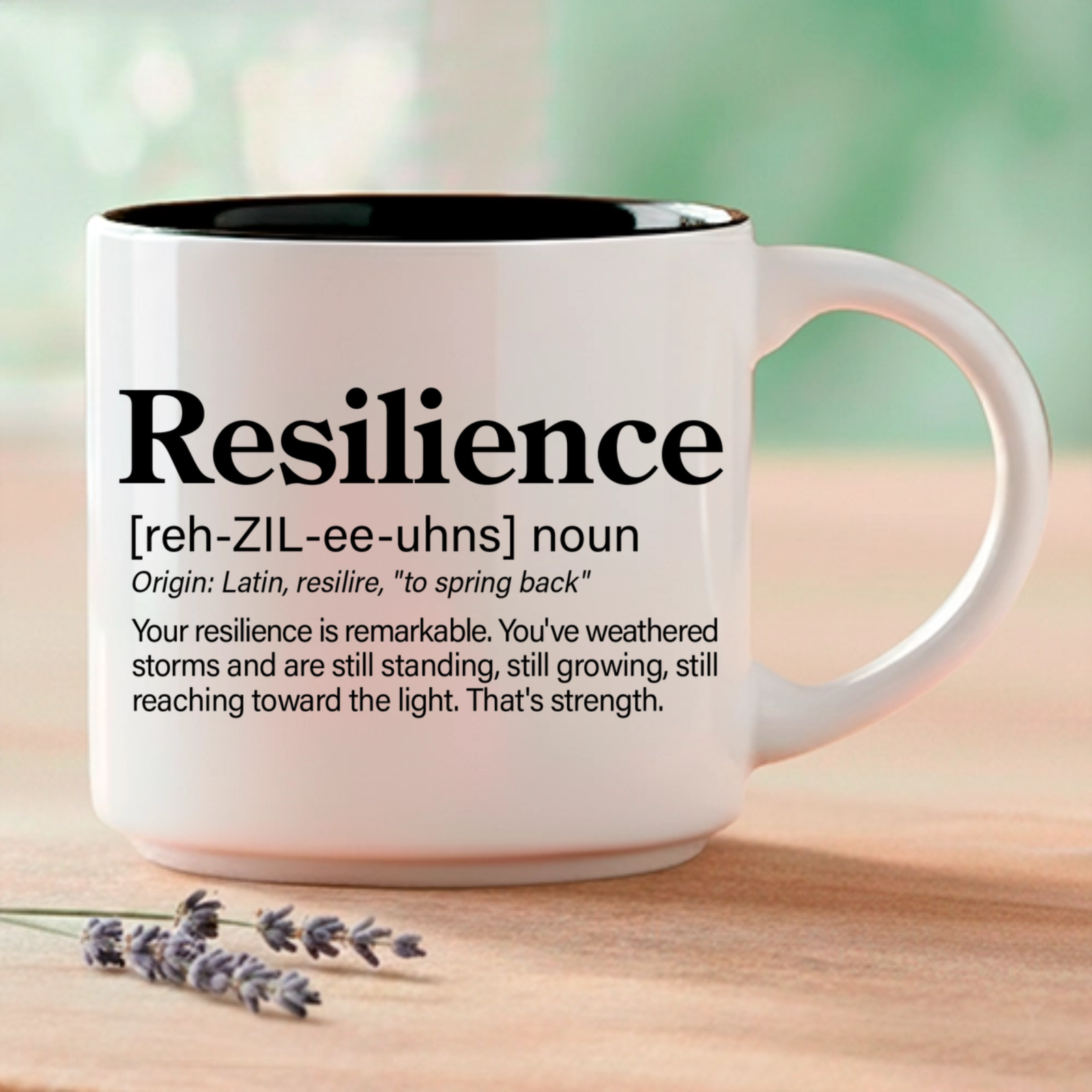 Resilience is one of those words. It arrived not as a reminder of what you should be, but as a recognition of what you already are. You have weathered the storms. You are still standing. Still growing. Still reaching toward the light. That is strength — and it deserves to be held in your hands every morning. Coffee & Words