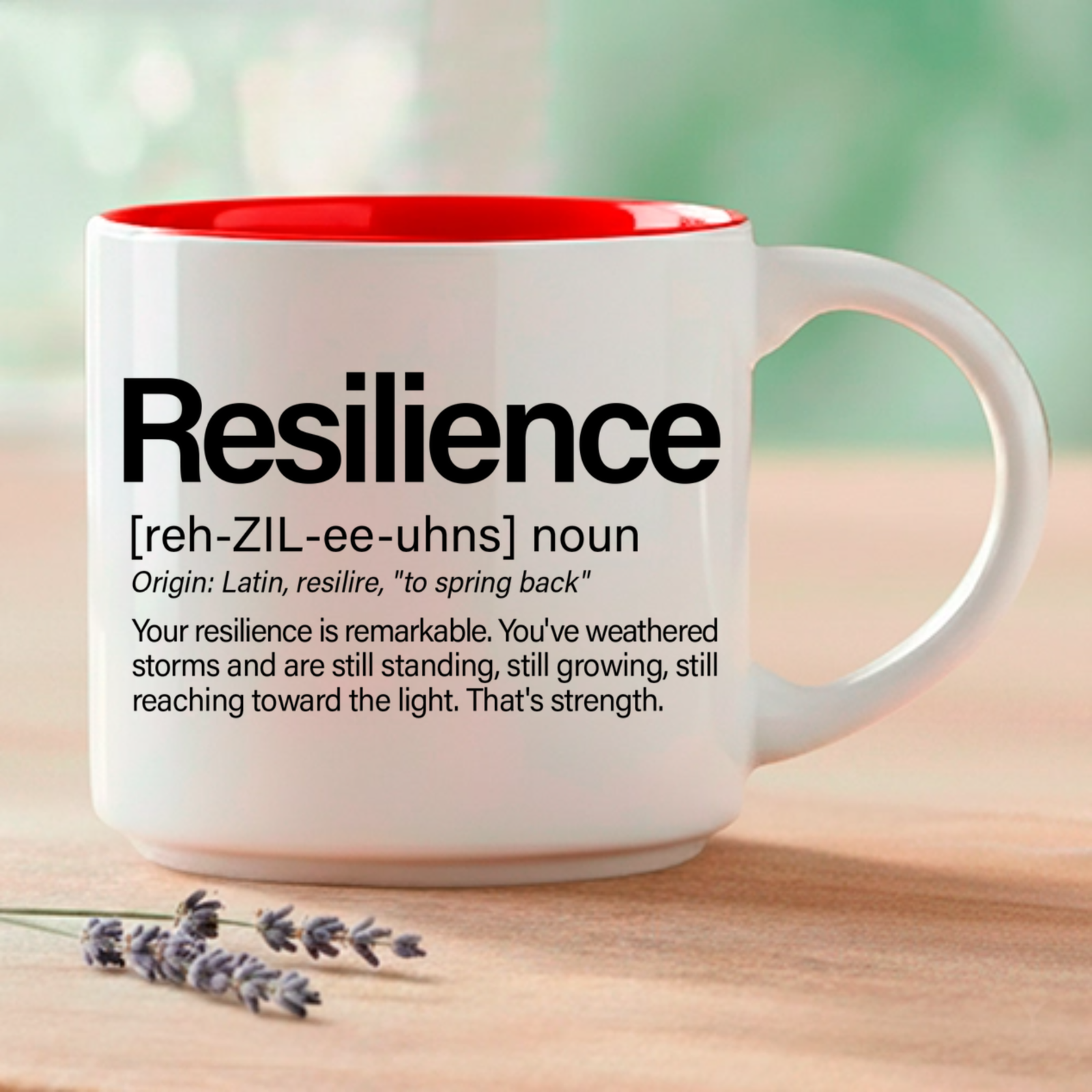 Resilience is one of those words. It arrived not as a reminder of what you should be, but as a recognition of what you already are. You have weathered the storms. You are still standing. Still growing. Still reaching toward the light. That is strength — and it deserves to be held in your hands every morning. Coffee & Words