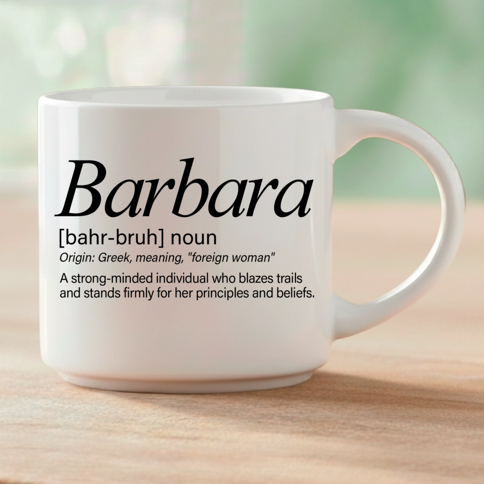Barbara – Single Mug | Word Story Style® Coffee Mug – Because Every Name Tells a Story - Image 4