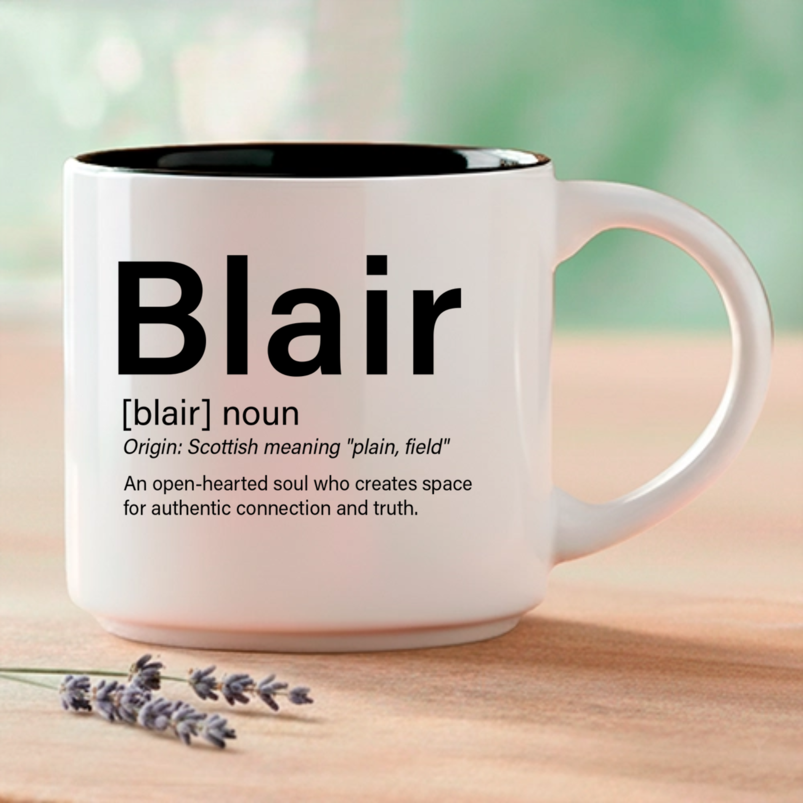 A name that means "plain, field" — because Blair creates space wherever she goes and always knows exactly where to stand.