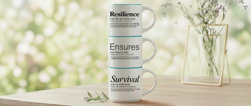 Three words. One sentence. The whole truth of what you are doing, even on the weeks you don't feel it. Coffee & Words