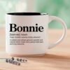 Bonnie – Single Mug | Word Story Style® Coffee Mug – Because Every Name Tells a Story