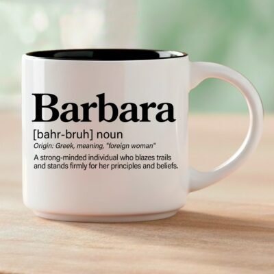 Barbara – Single Mug | Word Story Style® Coffee Mug – Because Every Name Tells a Story