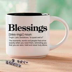 Blessings — Single Mug | Word Story Style® Coffee Mug — Because Every Word Tells a Story