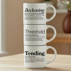 3-Mug Stack | Beckoning + Threshold + Tending | Signature Collection | Stackable Mug Set