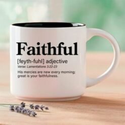 Faithful - Single Mug | Word Story Style™ Bible Verse Mug - Great is your faithfulness