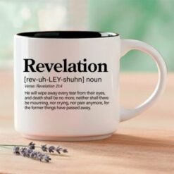 Revelation - Single Mug | Word Story Style™ Bible Verses Mug - He will wipe away every tear
