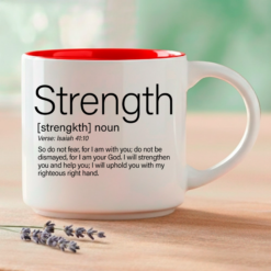 Strength, Word Story Style™ Isaiah 41:10 bible verse. Available in 4 colors.