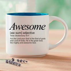 Awesome, Word Story Style™ Deuteronomy 10:17 bible verse. Available in 4 colors.