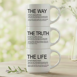 The Way, The Truth, The Life, Word Story Style™ John 14:6 bible verse story stack. Available in 4 colors.
