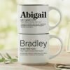 2-Mug Stack | Personalized Name Mug Set of 2: Because Every Name Tells a Story