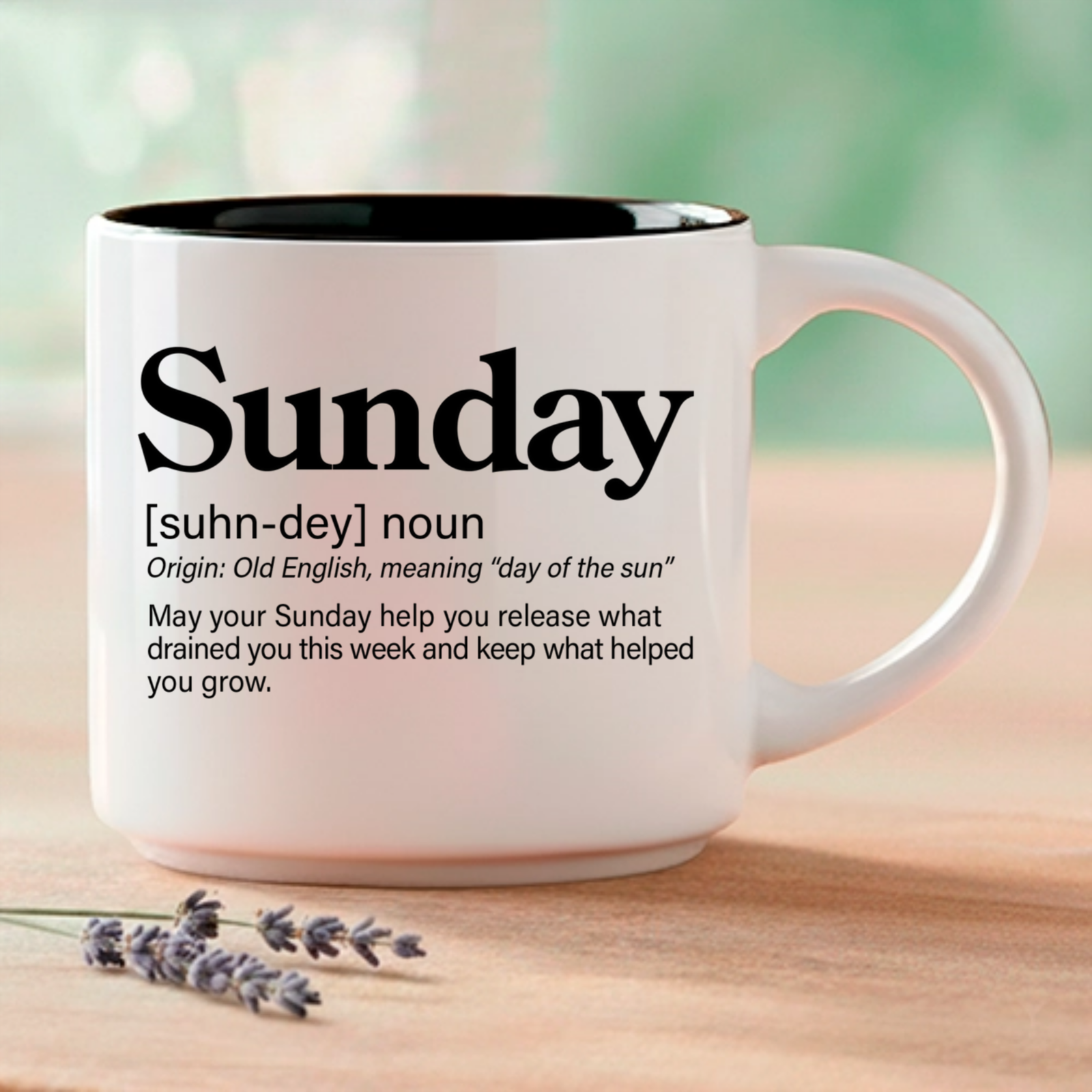 Single Mug | Sunday Blessing Mug: A Gift for Rest and Reset - Image 4