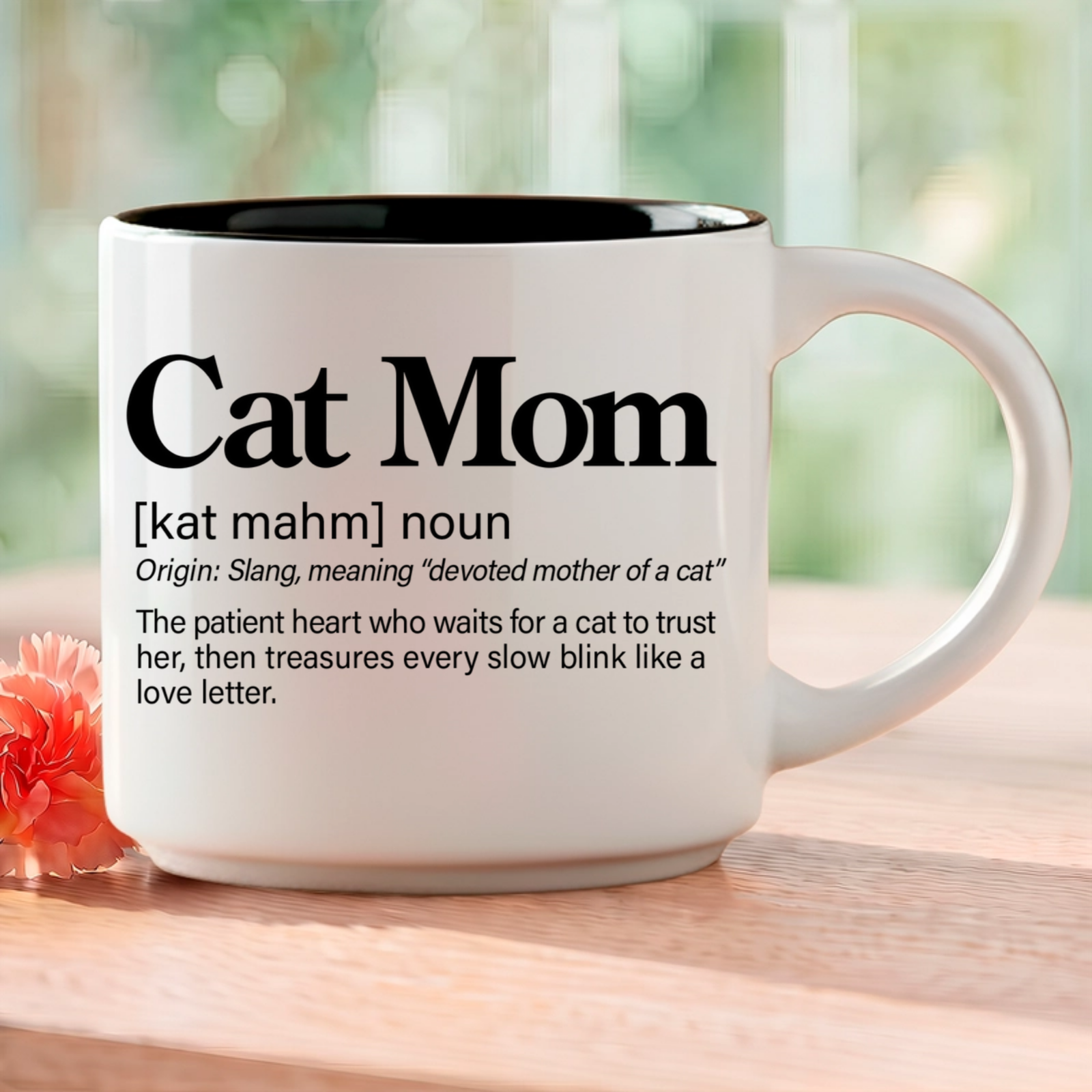 Single Mug | Cat Mom Coffee Mug: A Gift for Cat Lovers - Image 4