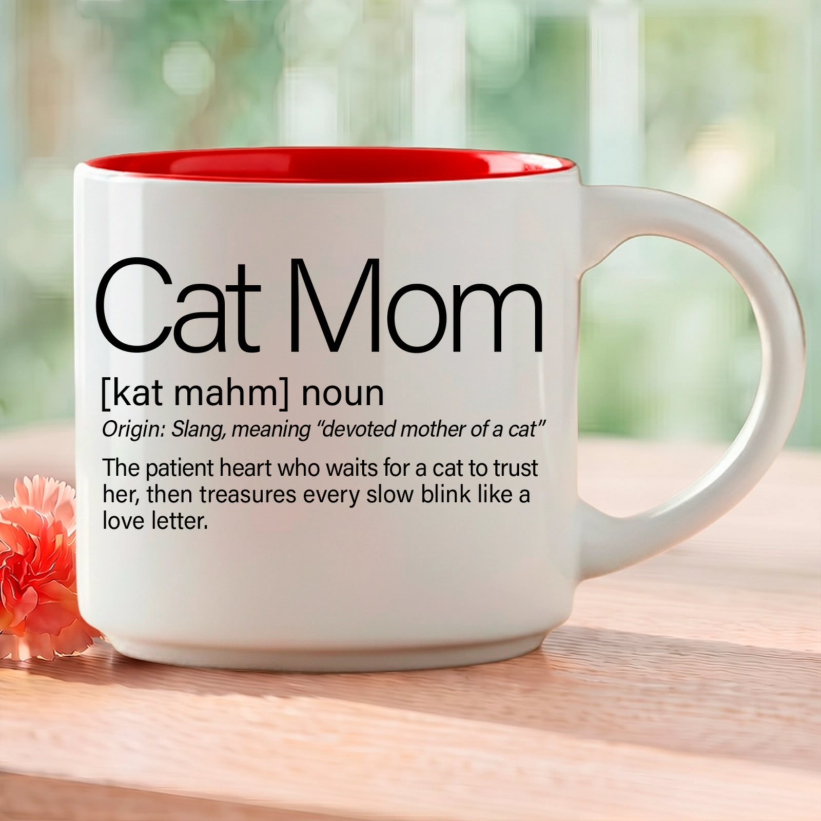 Single Mug | Cat Mom Coffee Mug: A Gift for Cat Lovers - Image 2