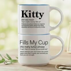 2-Mug Stack | Pet Name + Fills My Cup Mug Set: Who Fills Your Cup